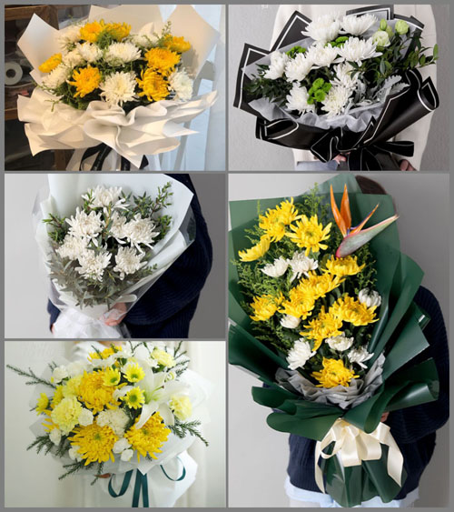 江西萍乡湘东区白事花束代送